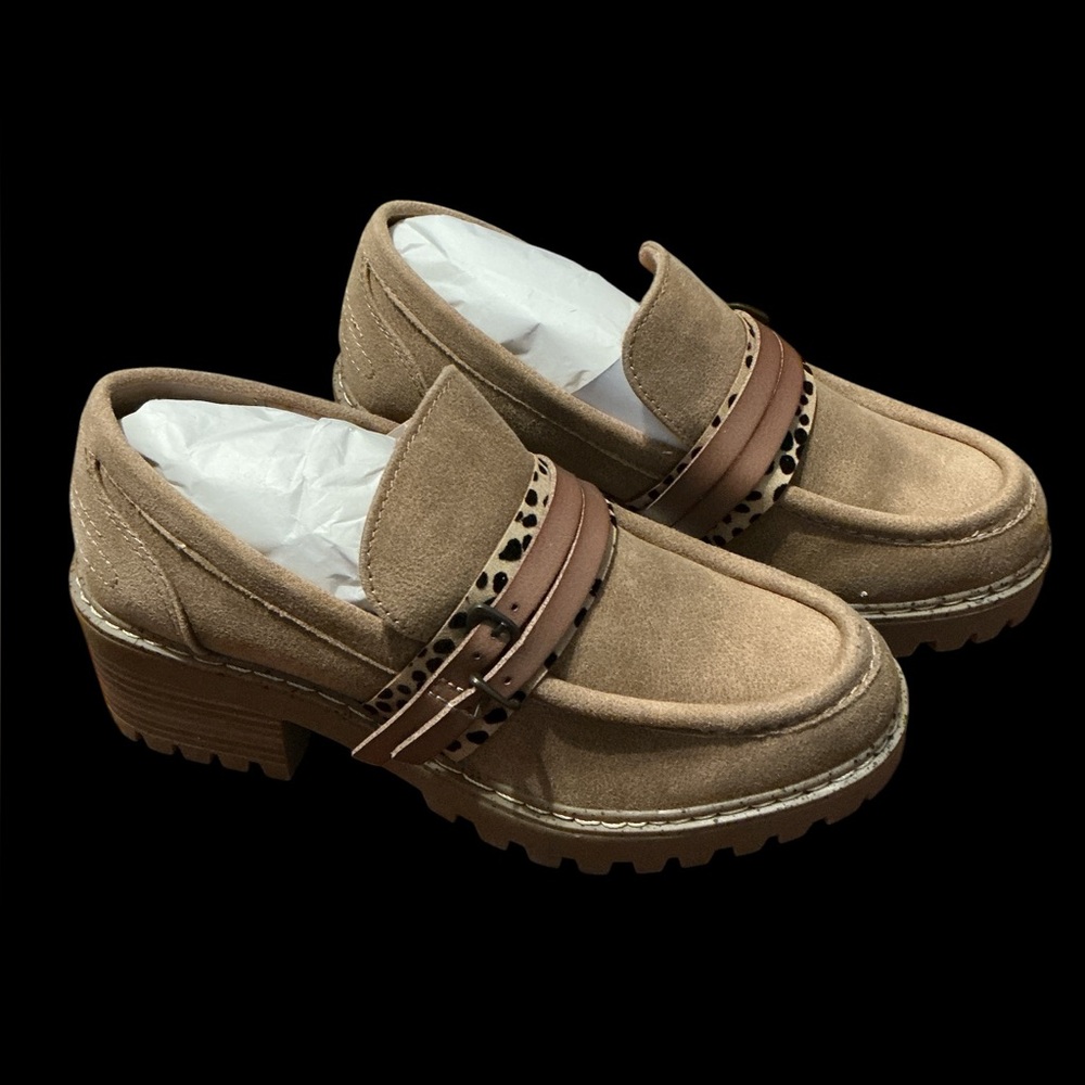 Blowfish Malibu faux suede loafers size 6 NIB